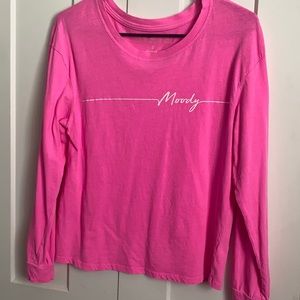 Pink long sleeve shirt